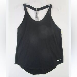 Nike Womens S Pull Over Racerback Dri Fit Tank Top Black